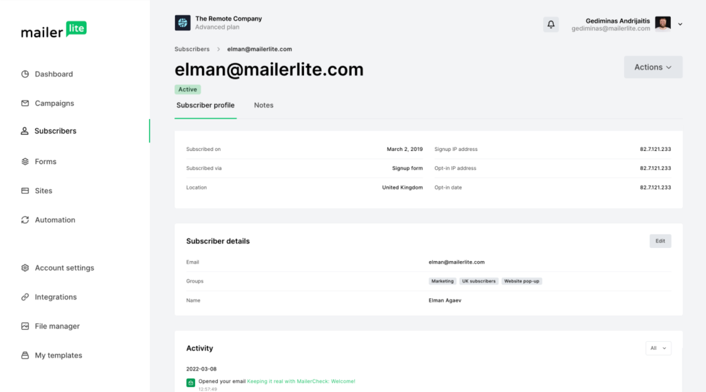 MailerLite Review: A Comprehensive Look at This User-Friendly Email Marketing Platform and 12 Reasons to get it 3 subscriber-management